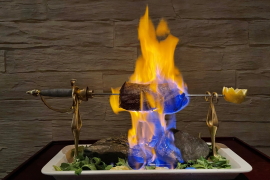 Rindsfilet flambée